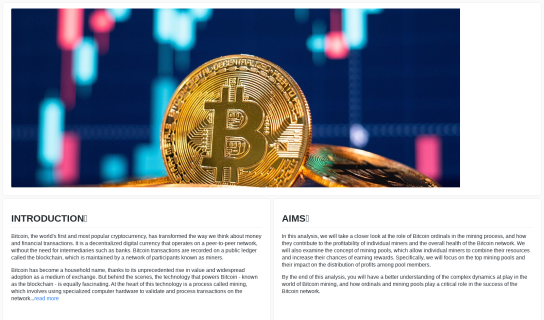 BITCOIN: Ordinal & Top Pools maked by Zackmendel @GeniiData