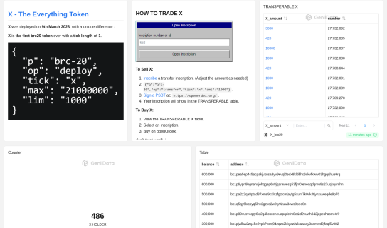 x - the everything token maked by X_brc20 @GeniiData